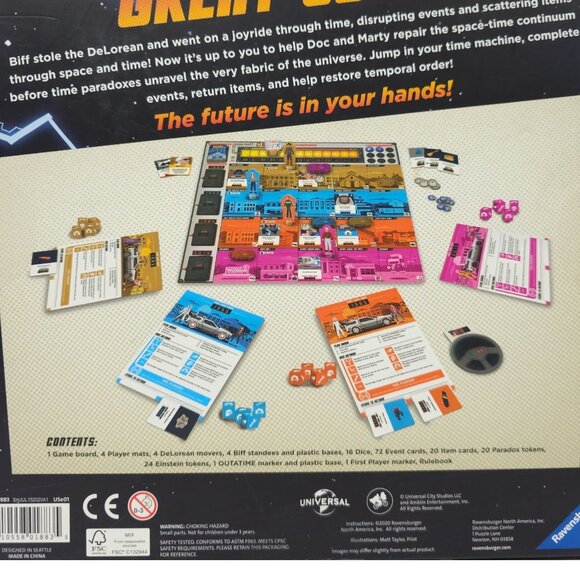 Back To The Future Dice Through Time Board Game Ravensburger 2020 NEW Sealed - Picture 11 of 12